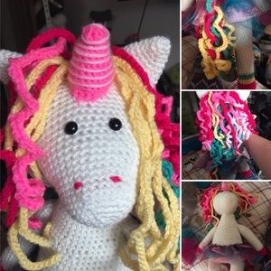 Sweet Unicorn hand made stuffed unicorn